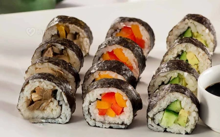 Vegetarian Sushi Rolls Image