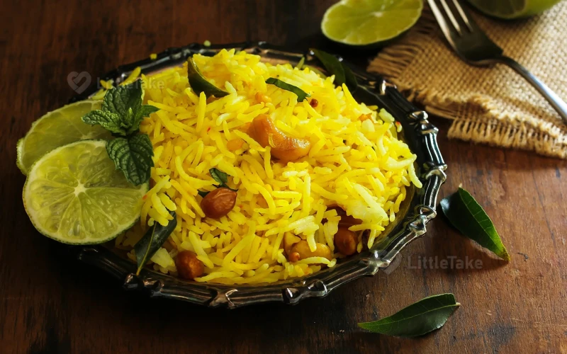 Classic South Indian Lemon Rice 